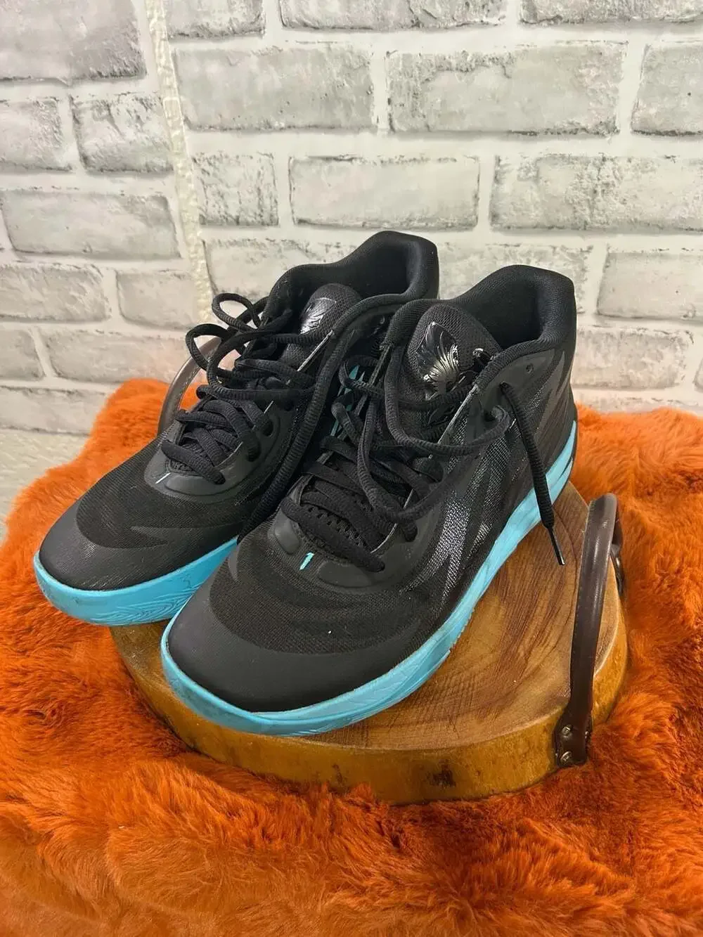 Puma MB.02 Phenom LaMelo Ball Basketball Shoes Black and Blue